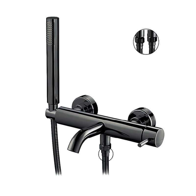 S. Hadjistyllis - Product, Mixer Washbasin SLIMASM040 - black matt