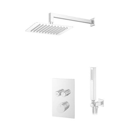 S. Hadjistyllis - Product, Shower System - KQ080B2250INOX - white matt